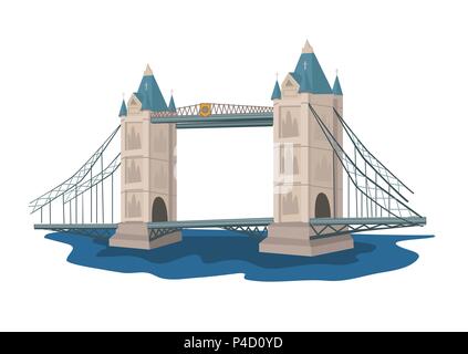 Tower Bridge illustration Stock Vector