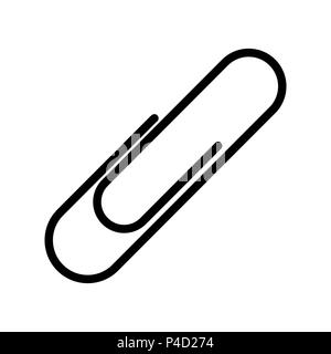 paper clip office vector design isolated on white Stock Vector