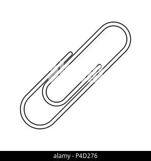 paper clip office vector design isolated on white Stock Vector