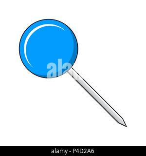 round pin office vector design isolated on white Stock Vector