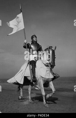 ESCENA DE LA PELICULA 'EL CID' - 1961 - CHARLTON HESTON / SOFIA LOREN - (EEUU/ESPAÑA COPRODUCCION). Author: MANN, ANTHONY. Stock Photo