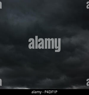 Black heavy clouds, may be used as background Stock Photo