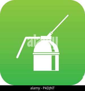 Can of spray paint icon digital green Stock Vector