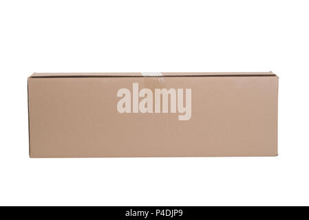 large long cardboard box Stock Photo