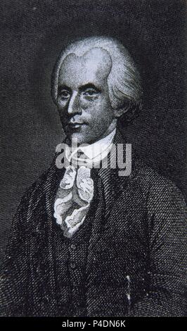 RICHARD HENRY LEE DE VIRGINIA (1732/1794) - POLITICO ESTADOUNIDENSE. Stock Photo