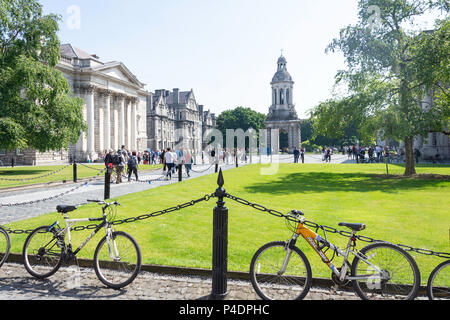 Parliament Square, Trinity College Dublin, College Green, Dublin, Leinster Province, Republic of Ireland Stock Photo