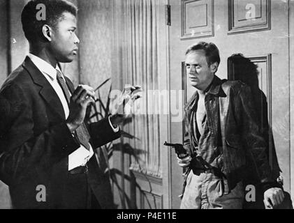 Original Film Title: NO WAY OUT.  English Title: NO WAY OUT.  Film Director: JOSEPH L. MANKIEWICZ.  Year: 1950.  Stars: RICHARD WIDMARK; SIDNEY POITIER. Credit: 20TH CENTURY FOX / Album Stock Photo