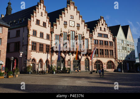 Rathaus, Römer, Römerberg, Old Town, Historic Center, Frankfurt am Main, Germany Stock Photo