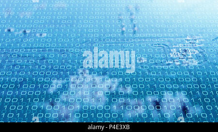 Computer digital data software programming Stock Photo