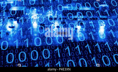Cyber threats in new cyberspace, digital world Stock Photo