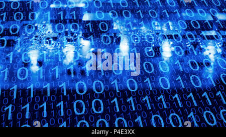 Download data connected to secure wi-fi network Stock Photo
