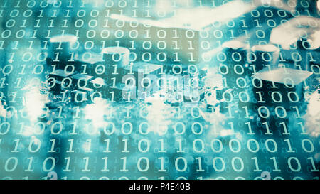 Cyber security computer chips and new ai software Stock Photo