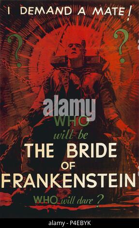 Original Film Title: BRIDE OF FRANKENSTEIN, THE.  English Title: BRIDE OF FRANKENSTEIN, THE.  Film Director: JAMES WHALE.  Year: 1935. Credit: UNIVERSAL PICTURES / Album Stock Photo