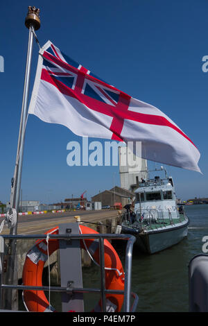 Archer Class Patrol Vessel HMS Express P163 alongside in Lowestoft, UK Stock Photo