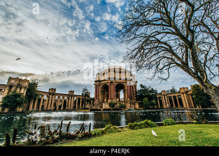 A view of the historic Palace of Fine Arts Theatre in San Francisco, CA USA Stock Photo