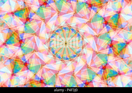 Abstract geometrical background composed of colorful figures Stock Photo