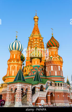 Saint Basil Cathedral in Red Square of Moscow Stock Photo