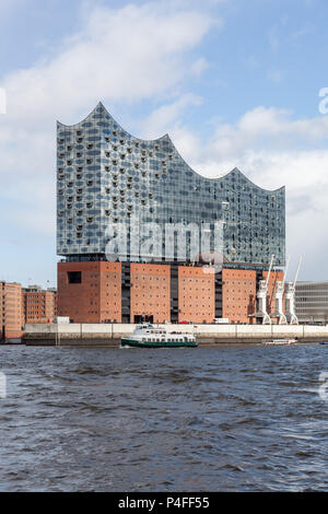 Hamburg, Germany, Elbphilharmonie in the HafenCity in Hamburg harbor Stock Photo