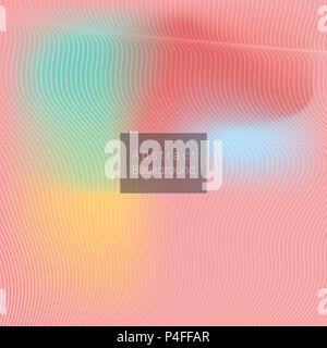 Abstract colorful background with blending curves, vector illustration Stock Vector