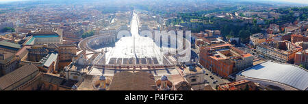 Rome city skyline of St Peter's Square in Vatican City Stock Photo