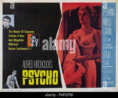 Original film title: PSYCHO. English title: PSYCHO. Year: 1960