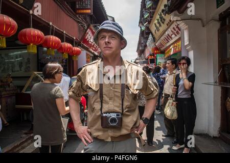 Original Film Title: HECTOR AND THE SEARCH OF HAPPINESS.  English Title: HECTOR AND THE SEARCH OF HAPPINESS.  Film Director: PETER CHELSOM.  Year: 2014.  Stars: SIMON PEGG. Credit: EGOLI TOSSELL FILM/FILM AFRIKA WORLWIDE/CONSTRUCTION FILM / Album Stock Photo