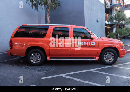 Hooters hotel and casino just of the Strip in Las Vegas Stock Photo