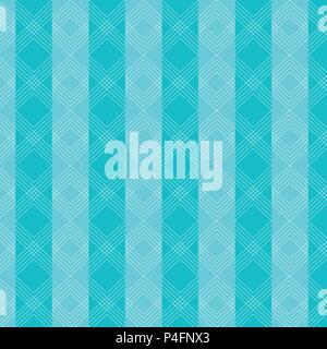 Triangles wavy lines pattern on blue striped background. Vector illustration Stock Vector