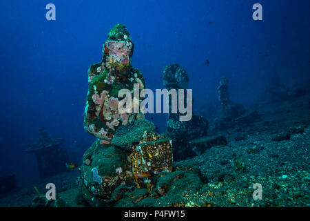 Underwater temple on Bali. Indonesia Stock Photo