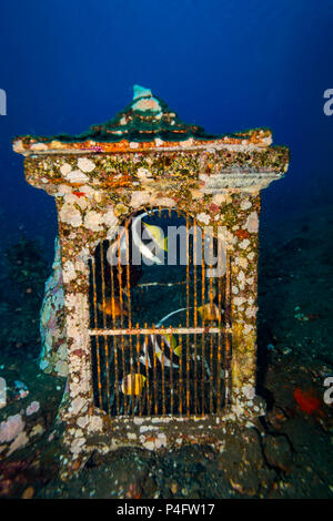 Underwater temple on Bali. Indonesia Stock Photo