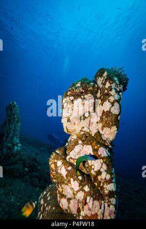 Underwater temple on Bali. Indonesia Stock Photo