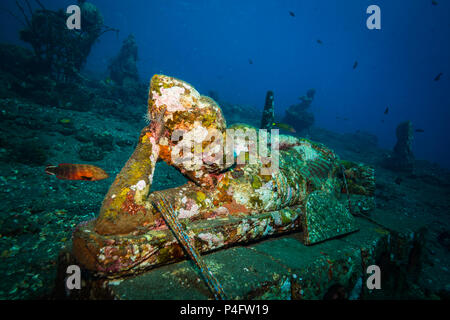 Underwater temple on Bali. Indonesia Stock Photo