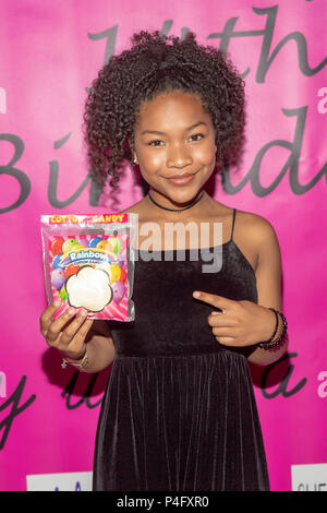 Laya DeLeon Hayes attends Jillian Estell's Red Carpet Birthday Party