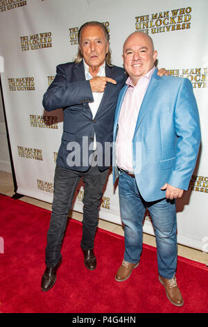 Armand Assante, Bakhodir Yuldashev attends 'Man Who Unlocked the Universe' USA Premiere  at London Hollywood in West Hollywood, California on June 21, 2018 Stock Photo