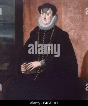 'Maria Anna of Bavaria, Duchess of Styria', 1608-1617, Oil on canvas, 118 x 104 cm, P02434. Author: Bartolome Gonzalez (1564-1627). Location: MUSEO DEL PRADO-PINTURA, MADRID, SPAIN. Stock Photo