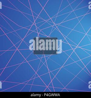 Abstract blue gradient with crossed lines, vector illustration Stock Vector