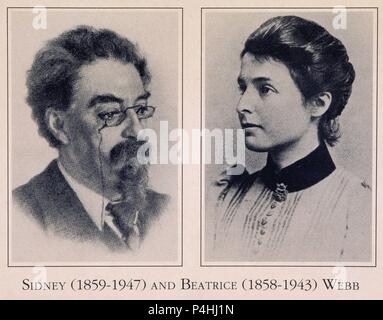 SIDNEY WEBB 1859 1947 Y BEATRICE WEBB 1858 1943 MIEMBROS DE