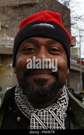 Lenny Henry comedian and television presenter pictured at the Southbank , London ,UK  on 1st December 2012. Stock Photo