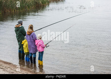 Father son fishing rubber boots hi-res stock photography and images - Alamy