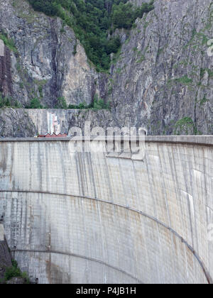 Vidraru dam, Arges county, Romania Stock Photo