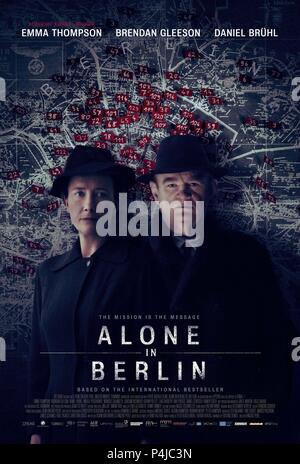 Original Film Title: ALONE IN BERLIN.  English Title: ALONE IN BERLIN.  Film Director: VINCENT PEREZ.  Year: 2016. Credit: X-FILME CREATIVE POOL/FILMWAVE/MASTER MOVIES / Album Stock Photo