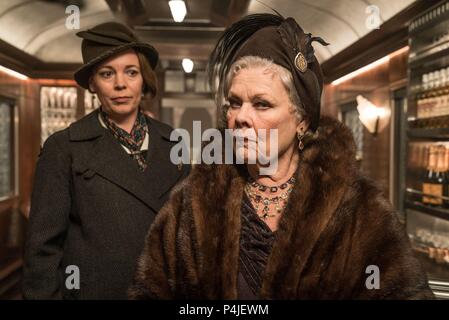 Original Film Title: MURDER ON THE ORIENT EXPRESS.  English Title: MURDER ON THE ORIENT EXPRESS.  Film Director: KENNETH BRANAGH.  Year: 2017.  Stars: JUDI DENCH; OLIVIA COLMAN. Credit: 20TH CENTURY FOX / Album Stock Photo