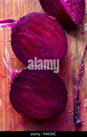 Beetroots cut in half Stock Photo