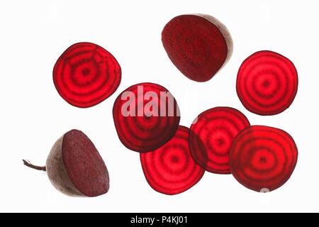 Beetroot, halved and in slices Stock Photo