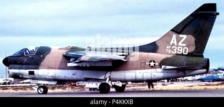 152d Tactical Fighter Squadron A-7D Corsair II 75-0390 2. Stock Photo