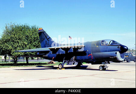 152d Tactical Fighter Squadron A-7D Corsair II 75-0390. Stock Photo