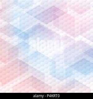 Abstract colorful hexagons pattern on white background. Vector illustration Stock Vector
