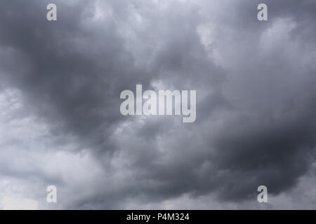 Rain clouds forming in the sky in concept of climate,Poor weather in the day. Stock Photo