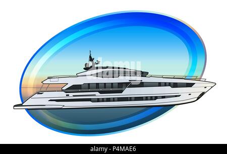 luxury yacht drawing