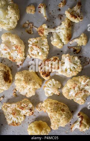 Fried cauliflower florets Stock Photo